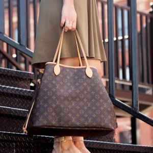 💎✨BEAUTIFUL✨💎Authentic Louis Vuitton Monogram Neverfull MM Tote Bag Cerise